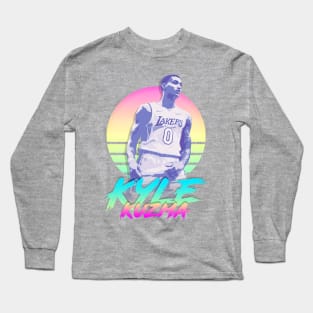 Kyle Kuzma Retro Futuristic Aesthetic Long Sleeve T-Shirt